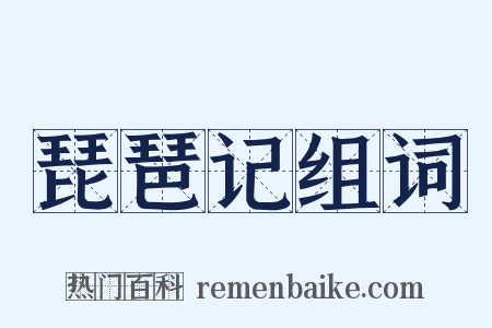 琵琶记组词是什么意思的图片